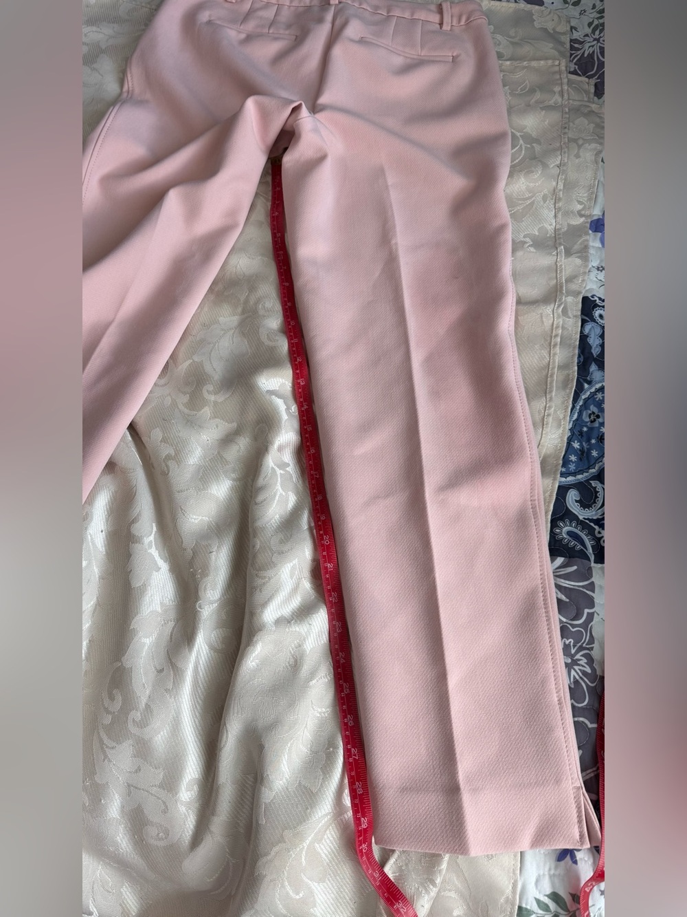 Talbots Blush Pink Ankle Dress Pants    SZ 6 Office Stretch Slim Ankle Trousers - Picture 5 of 5